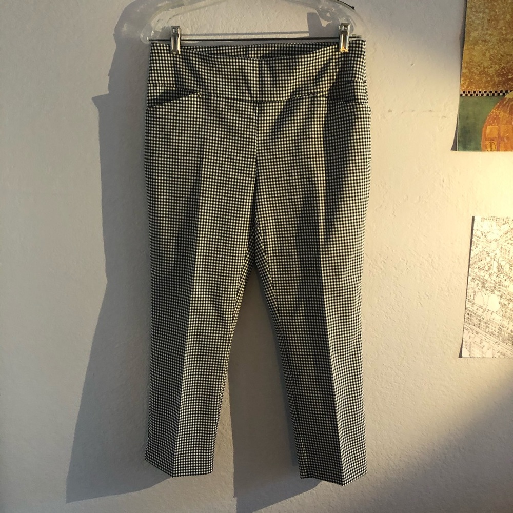 Stretchy Checkered Dress Pants NWOT